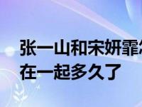 张一山和宋妍霏怎么认识的 宋妍霏和张一山在一起多久了