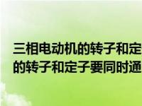 三相电动机的转子和定子要同时通电才能启动（三相电动机的转子和定子要同时通电才能工作吗）