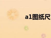 a1图纸尺寸（a3图纸尺寸）