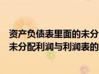 资产负债表里面的未分配利润和利润表的关系（资产负债表未分配利润与利润表的关系）