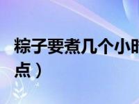 粽子要煮几个小时才好吃 煮粽子要牢记4个要点）