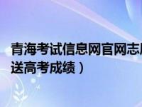 青海考试信息网官网志愿填报系统 招考信息网微信将主动推送高考成绩）