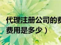 代理注册公司的费用谁承担（代理注册公司的费用是多少）