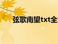 弦歌南望txt全集下载（弦歌南望txt）