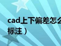 cad上下偏差怎么打出来（cad上下偏差怎么标注）