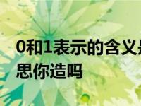 0和1表示的含义是什么 性取向0和1是什么意思你造吗