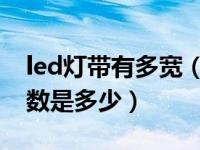 led灯带有多宽（led灯带尺寸都有哪些呢 参数是多少）