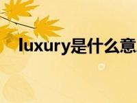 luxury是什么意思（luxury是什么牌子）