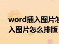 word插入图片怎么批量调整大小（word插入图片怎么排版）