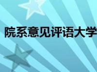 院系意见评语大学生300字（院系意见评语）