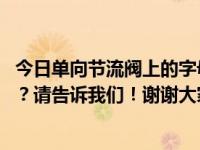 今日单向节流阀上的字母P和A分别代表什么？哪个是进口的？请告诉我们！谢谢大家！