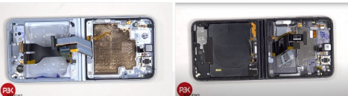 首批 Galaxy Z Flip6 拆解视频展示了更大的电池和新的蒸气室