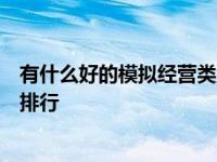 有什么好的模拟经营类游戏（十大最好玩的模拟经营类游戏排行