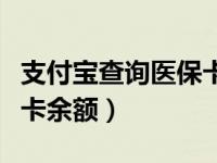 支付宝查询医保卡余额报错（支付宝查询医保卡余额）