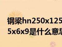 钢梁hn250x125x6x9图片（钢梁hn250x125x6x9是什么意思）