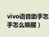 vivo语音助手怎么唤醒不用按（vivo语音助手怎么唤醒）