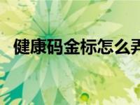 健康码金标怎么弄（健康码金标怎么设置）