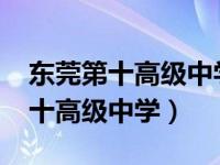 东莞第十高级中学录取分数线2021（东莞第十高级中学）