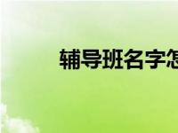 辅导班名字怎么起（辅导班名字）