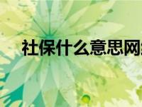 社保什么意思网络用语（社保什么意思）