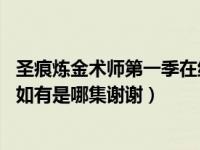 圣痕炼金术师第一季在线观看（圣痕炼金术师卡恰被吸过吗 如有是哪集谢谢）