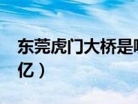 东莞虎门大桥是哪年开建的 虎门大桥投资30亿）