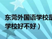 东莞外国语学校是初中还是高中（东莞外国语学校好不好）