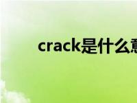 crack是什么意思中文 crack的意思