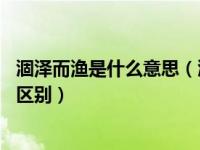 涸泽而渔是什么意思（涸泽而渔和涸泽而渔各出自哪里 有何区别）