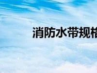 消防水带规格表（消防水带规格）