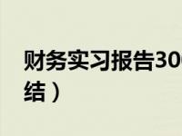 财务实习报告3000字总结（财务实习报告总结）