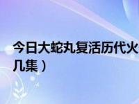 今日大蛇丸复活历代火影是哪集（大蛇丸复活历代火影是第几集）