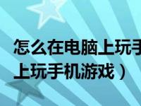 怎么在电脑上玩手机版泰拉瑞亚（怎么在电脑上玩手机游戏）