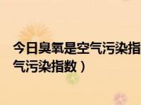 今日臭氧是空气污染指数的污染物吗（为什么臭氧被纳入空气污染指数）