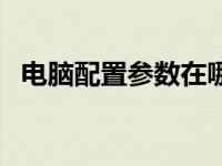 电脑配置参数在哪里看（电脑的配置参数）