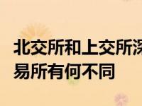 北交所和上交所深交所区别（北交所与沪深交易所有何不同