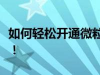 如何轻松开通微粒贷借钱功能，掌握申请攻略！