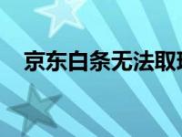 京东白条无法取现的原因解析及解决方案